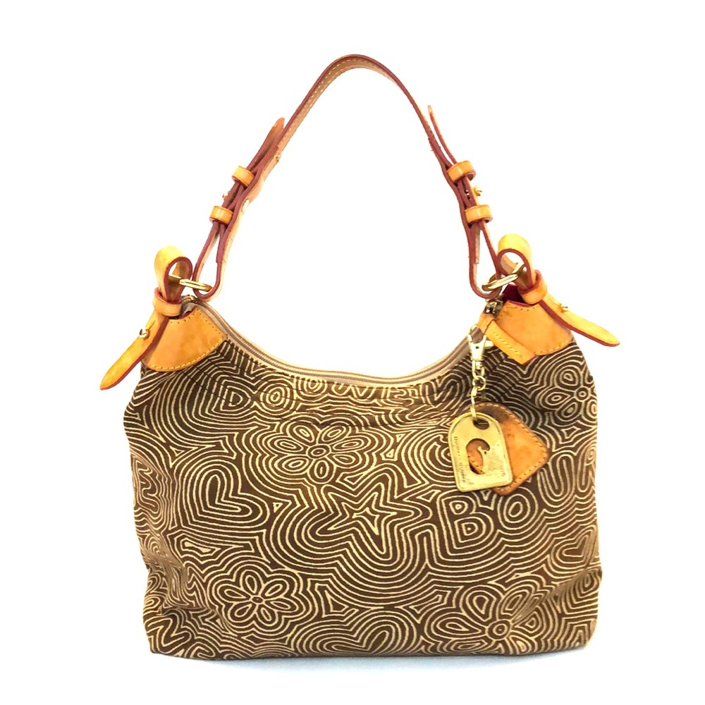 Dooney & Bourke 1975 Hearts & Flowers Hobo Bag